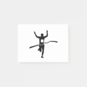 Marathon Runner Finishing Race Silhouette Post-it® Notes (Voorkant)
