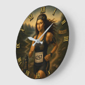 Marathon Runner Funny Mona Lisa Grote Klok (Hoek)