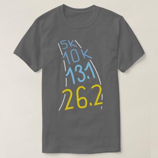Marathon Runner Gift 5k 10k T-shirt (Design voorkant)