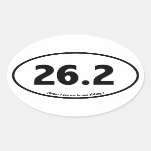Marathon Runner Humor Sarcastic Parody Sticker