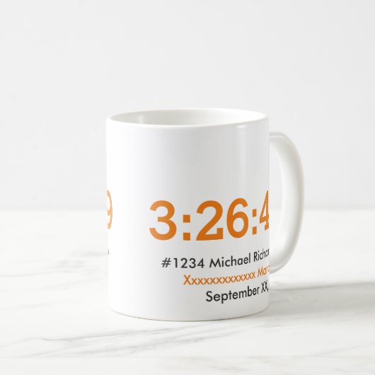 marathon Runner Koffiemok (Voorkant rechts)