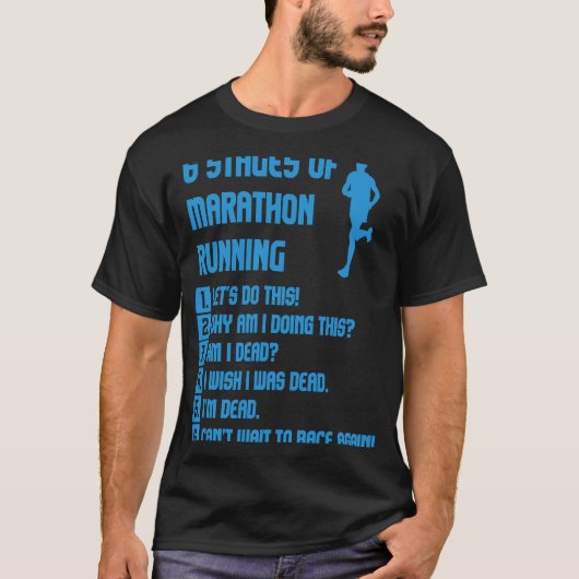 Marathon Runner Marathoner Mannen Vrouwen T-shirt (Voorkant)