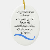 Marathon Runner Ornament - Man (Achterkant)