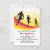 Marathon Runner Party Invitation Kaart (Voorkant)