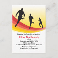 Marathon Runner Party Invitation