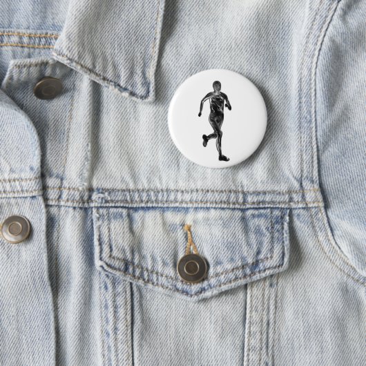 Marathon Runner Ronde Button 5,7 Cm (In situ)