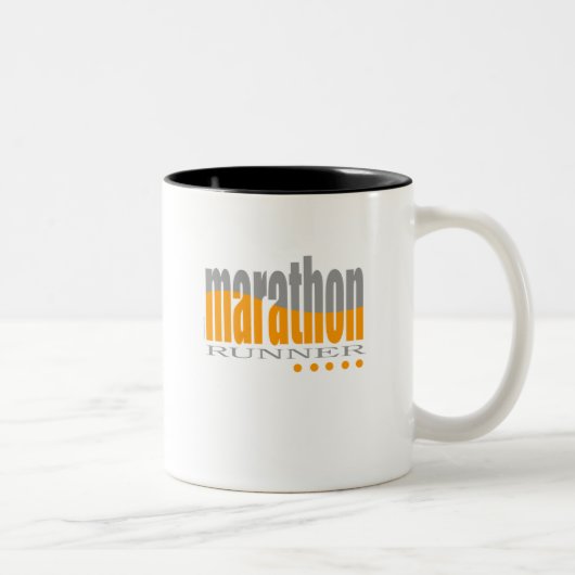Marathon Runner Tweekleurige Koffiemok (Rechts)