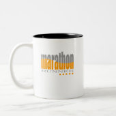 Marathon Runner Tweekleurige Koffiemok (Links)