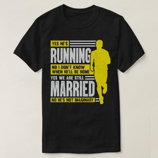 Marathon Runners Wife Gift T-shirt (Design voorkant)