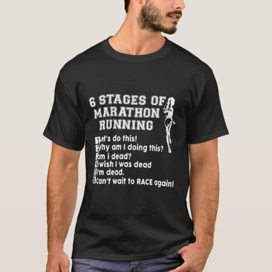 Marathon Running Funny Runner T-shirt Track Perfec (Voorkant)