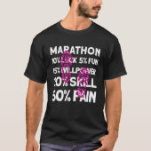 Marathon Running Road Race T-shirt (Voorkant)