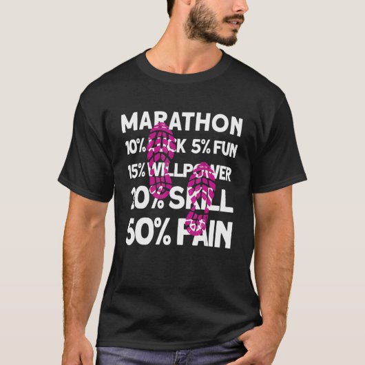 Marathon Running Road Race T-shirt (Voorkant)