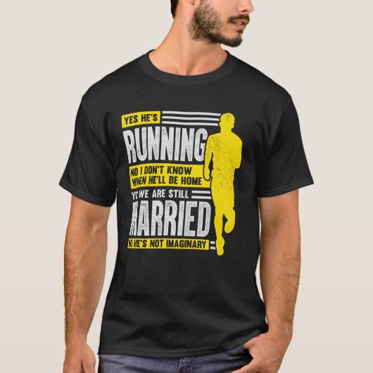 Marathon Running Runner's Wife Gift T-shirt (Voorkant)