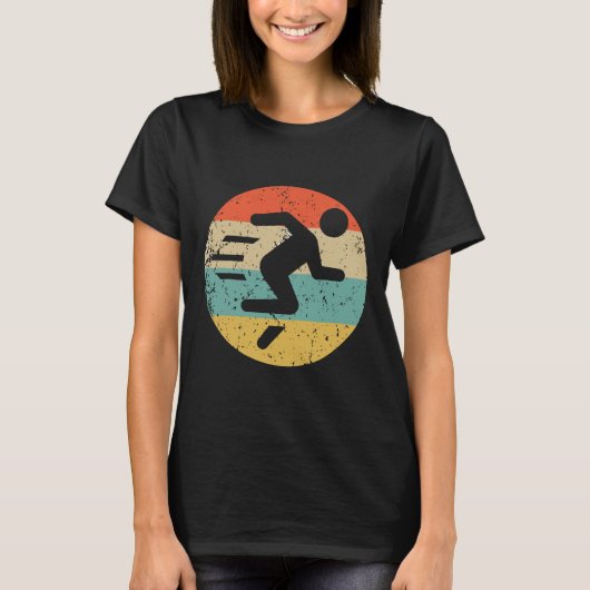 Marathon Running Shirt Retro Fast Runner (Voorkant)