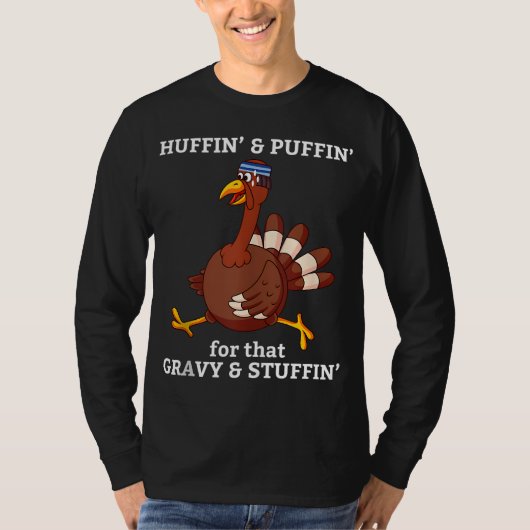 Marathon runt Turkey Trot Funny Group Team Gift T-shirt (Voorkant)