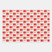 Marathon Santas Funny Active Sport Bold Kerstmis Inpakpapier Vel (Voorkant 2)