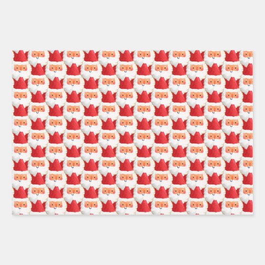 Marathon Santas Funny Active Sport Bold Kerstmis Inpakpapier Vel (Voorkant 2)