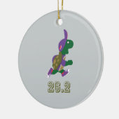 Marathon Schildpadloper in Paars Keramisch Ornament (Links)