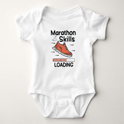 Marathon Skills Loading | Hardlopen Liefhebber | R Romper (Voorkant)