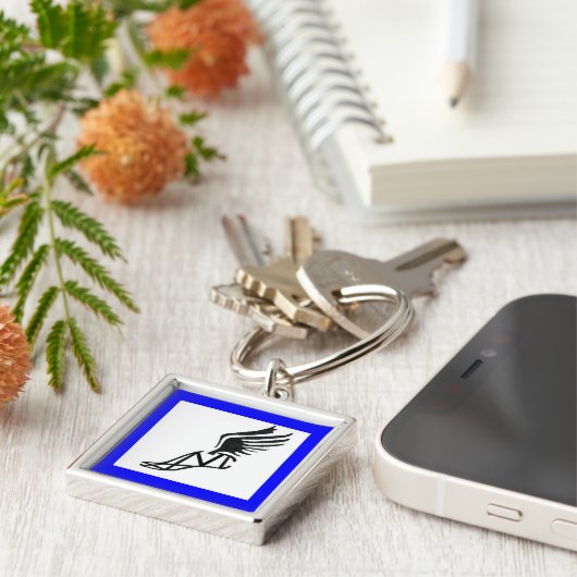 Marathon Sleutelhanger - blauw (Zijkant)