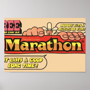 Marathon Snoep Bar Poster