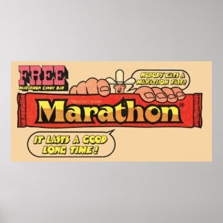 Marathon Snoep Bar Poster