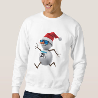 Marathon Snowman – Christmas Running Tee Trui