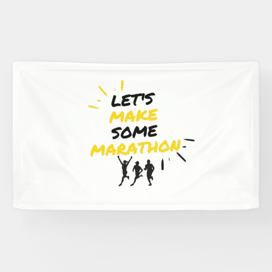 marathon spandoek (Horizontaal)
