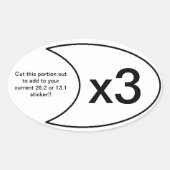 Marathon Sticker x3 (Voorkant)