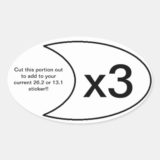 Marathon Sticker x3 (Voorkant)