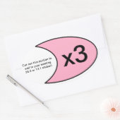 Marathon Sticker x3 in roze (Envelop)