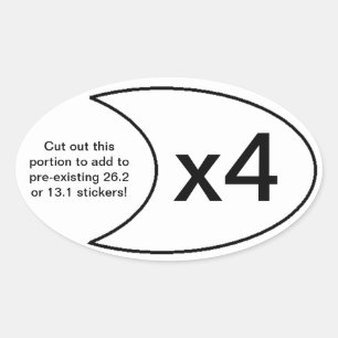 Marathon Sticker x4