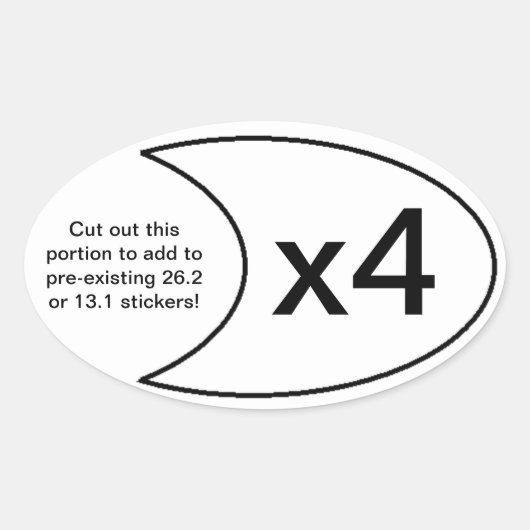Marathon Sticker x4 (Voorkant)