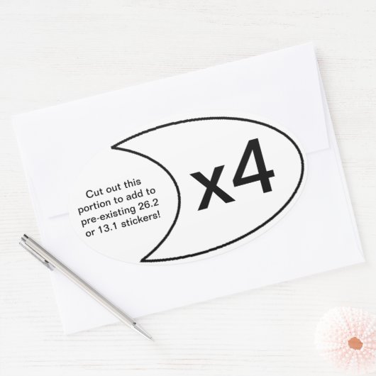 Marathon Sticker x4 (Envelop)