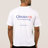 Marathon T-Shirt voor Obama (Achterkant)