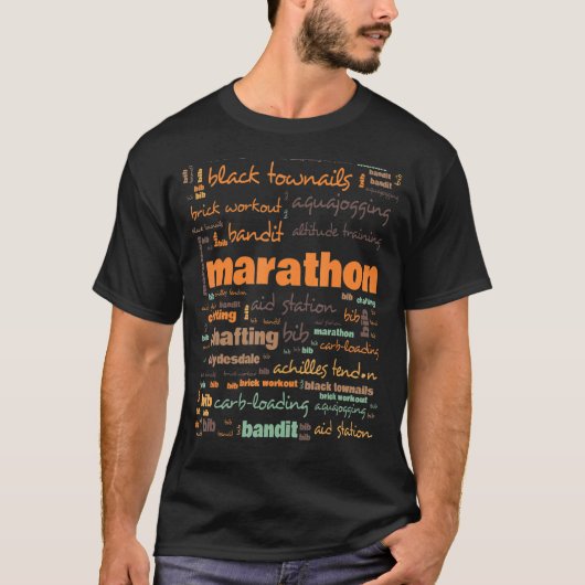Marathon-terminologie Gebruikte algemene termen T-shirt (Voorkant)