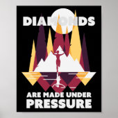 Marathon, Trail running Diamonds Poster (Voorkant)
