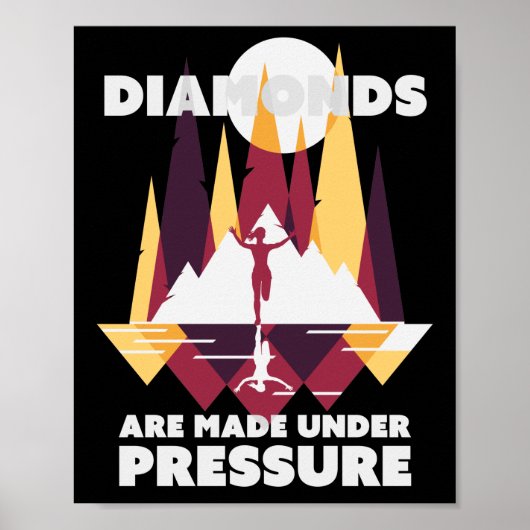 Marathon, Trail running Diamonds Poster (Voorkant)