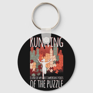Marathon, Trail running, piece of puzzel Sleutelhanger