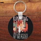 Marathon, Trail running, piece of puzzel Sleutelhanger (Voorkant)