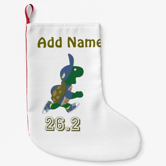 Marathon Turtle Runner in Blue Kleine Kerstsok (Voorkant)