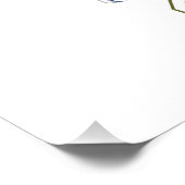 Marathon Turtle Runner in Blue Poster (Hoek)