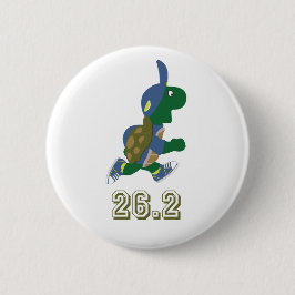 Marathon Turtle Runner in Blue Ronde Button 5,7 Cm