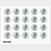 Marathon Turtle Runner in Blue Ronde Sticker (Vel)