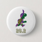 Marathon Turtle Runner in Paars Ronde Button 5,7 Cm (Voorkant)