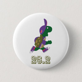 Marathon Turtle Runner in Paars Ronde Button 5,7 Cm