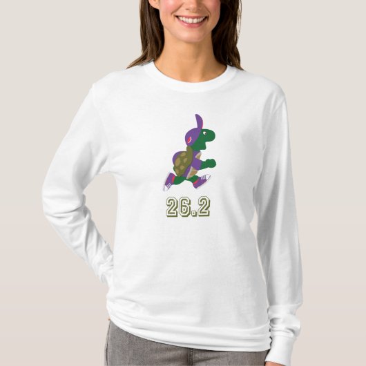 Marathon Turtle Runner in Paars T-shirt (Voorkant)