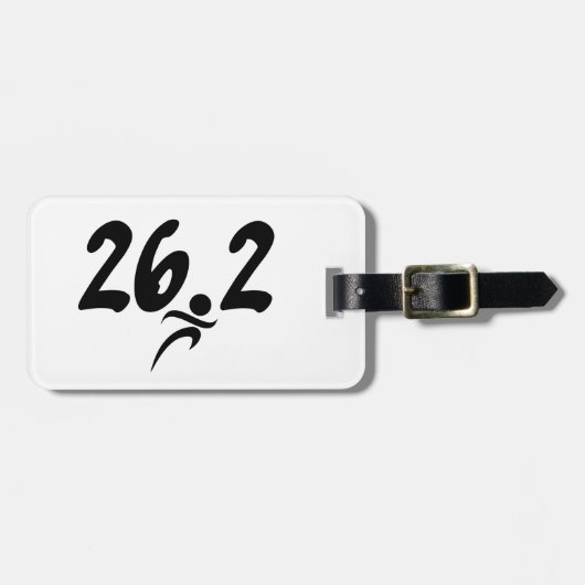 marathon van 26.2 bagagelabel (Voorkant horizontaal)