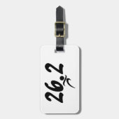 marathon van 26.2 bagagelabel (Voorkant verticaal)
