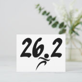 marathon van 26.2 briefkaart (Staand voorkant)